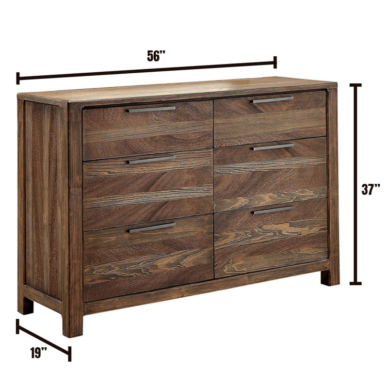 Commode double 6 tiroirs avec miroir Serafina