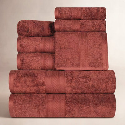 8-Piece Combed Cotton Towel Set
