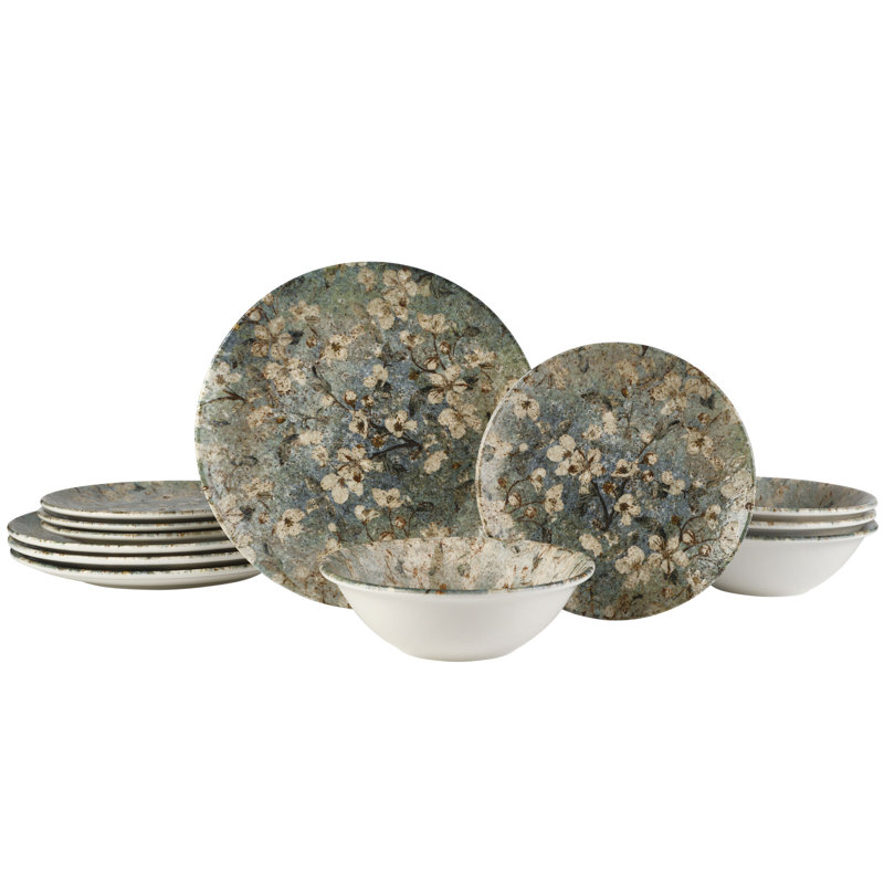Mikasa Weathered 12-Piece Dinnerware Ser, Service for 4