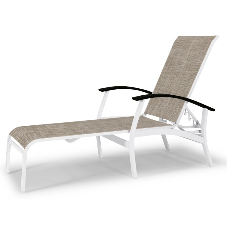 Askar Outdoor Rust-Resistant Metal Chaise Lounge