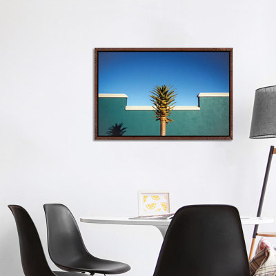 The Desert Blooms by Linda Wride - Floater Frame Print on Canvas