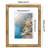 Picture Frame with Mat - Gold Frame - Faux Bamboo Design - Easel Stand and Shatter Resistant Glass-108531090