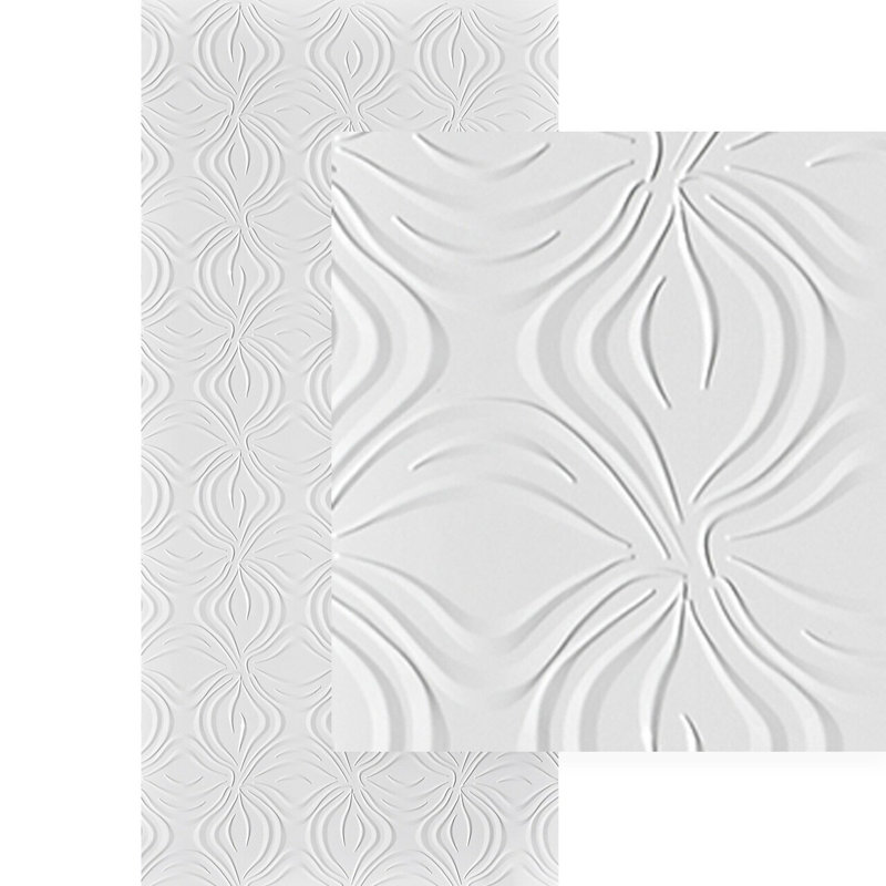 Dogwood MirroFlex x 8 pi Panneaux muraux PVC PVC 3D - Blanc brillant (32 pieds carrés / feuille)