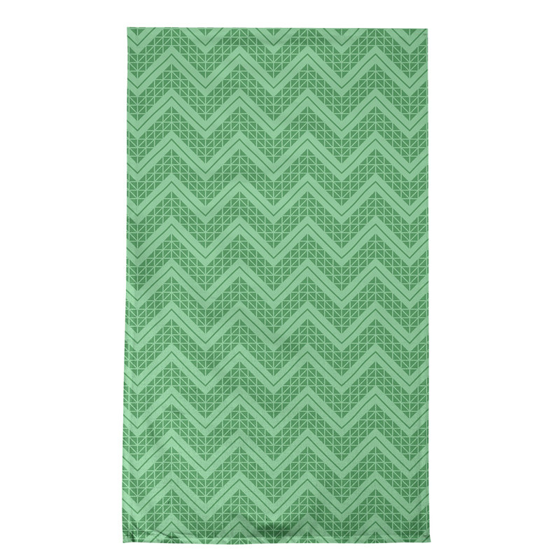 Stephenie Tea Towel Kitchen Towel, Light Green/Green/White, Cotton Twill