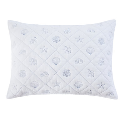 Marine Sea Life Reversible King 3-Piece Quilt Bedding Set