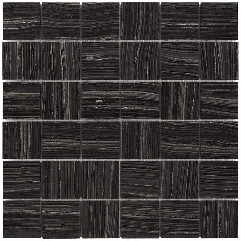 Carreau de mur et de plancher en porcelaine 2 po x 2 po, Brun