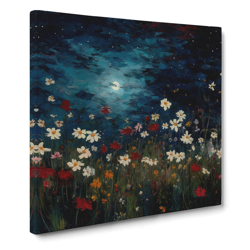 Cosmos Post-Impressionism - Wrapped Canvas, 50cm H x 50cm W x 3cm D