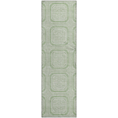 Premium Machine Washable Elize AMF1451 Geometric Rug