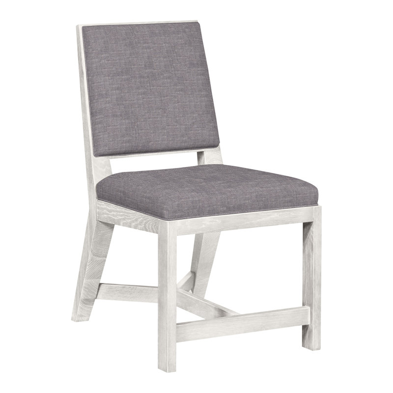 Thom Filicia Home Upholstered Back Side Chair, Nomad Slate Crypton® Chenille, Casa Blanca