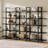 Industrial 5-Tier Bookcase, Metal Frame Open Shelf With X-Back Design, 71" Tall Storage Shelves For Living Room, Home Office-773402214