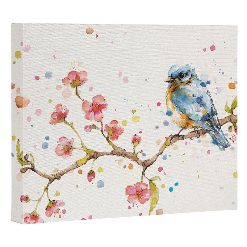 « little voyage », impression, H 16 po x l 20 po x P 2 po, Toile tendue, Pas de tapis