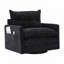 Fauteuil demi-tonneau pivotant de style Mid-Century moderne-1002184378