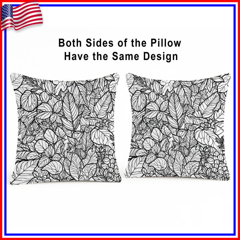 Coussins décoratifs détaillés, 16 po x 16 po