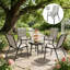 Chaises empilables, ensemble de 4 chaises de salle à manger d'extérieur, chaise