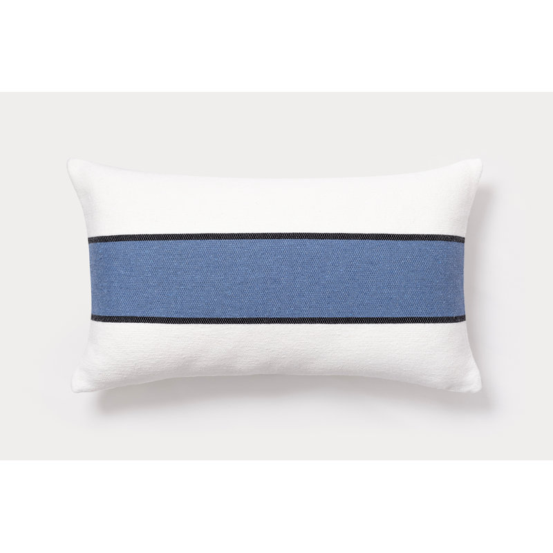 Housse de coussin rectangulaire en coton Redvers, Bleu