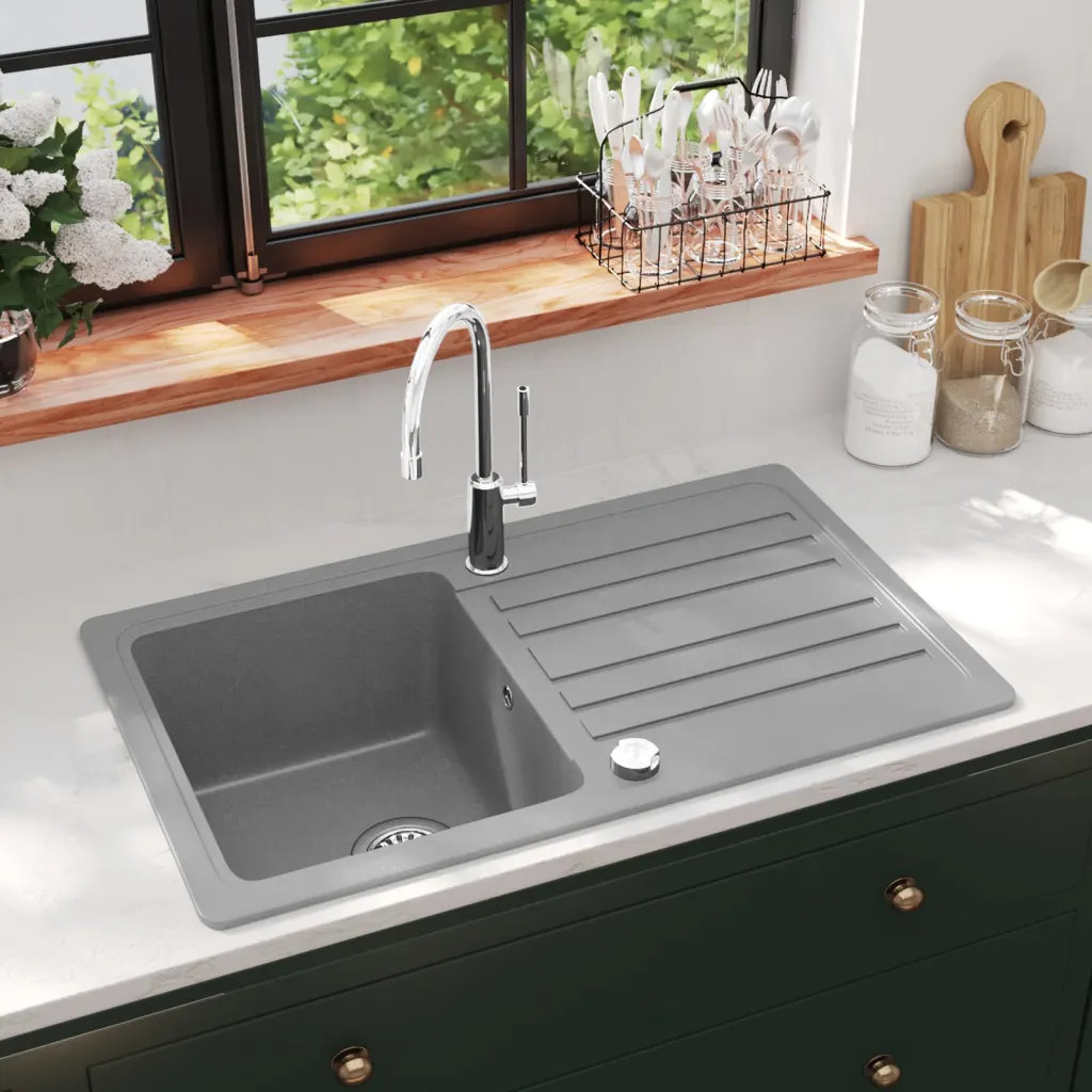 Granite Single Bowl Undermount Kitchen Sink