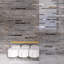 Carreau de mosaïque murale linéaire en verre biseauté biseauté 12 po x 12 po Gisa-70992032