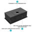 Évier de cuisine encastrable 30 po - évier de cuisine encastré noir encastré noir de calibre 16 de profondeur 10 po x 18 po x 10 po