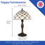 Goreville Traditional Tiffany Table Lamp with Multiple Circular Beads-1047993251-1053108357