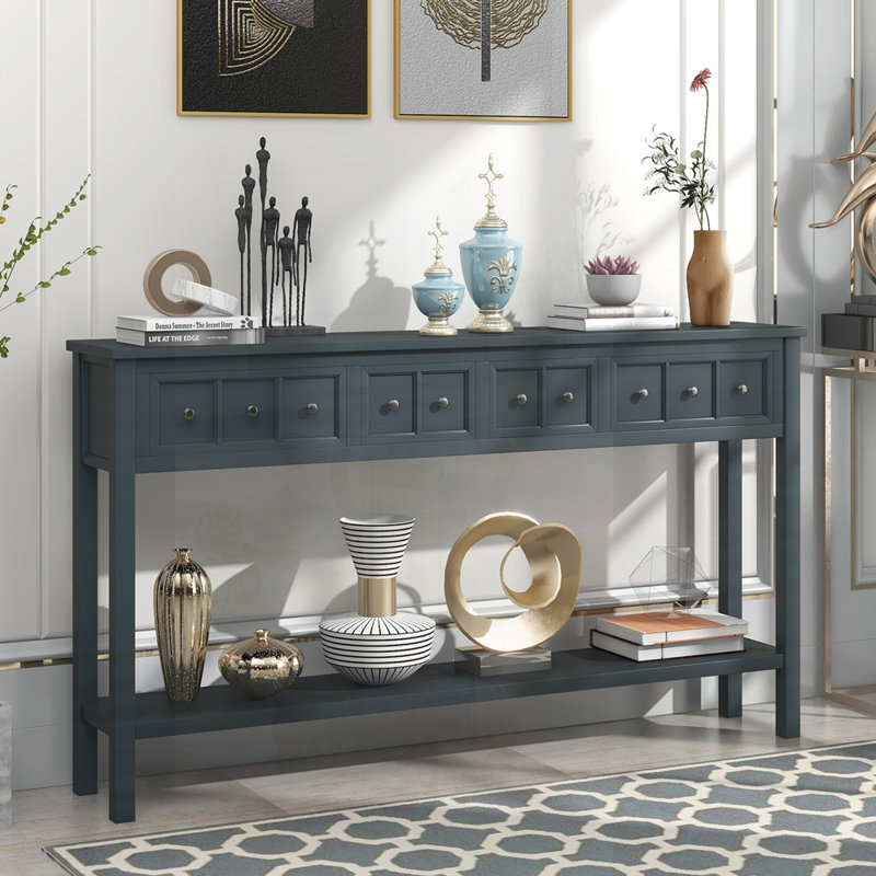 60'' Console Table, Brown