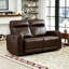 Causeuse inclinable électrique en cuir 44,88 po de large avec USB et Type-C-132143685