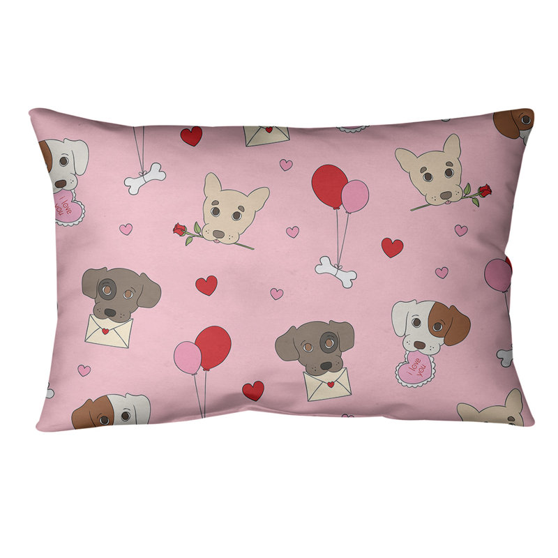 Coussin lombaire pour chiens st day, Rose