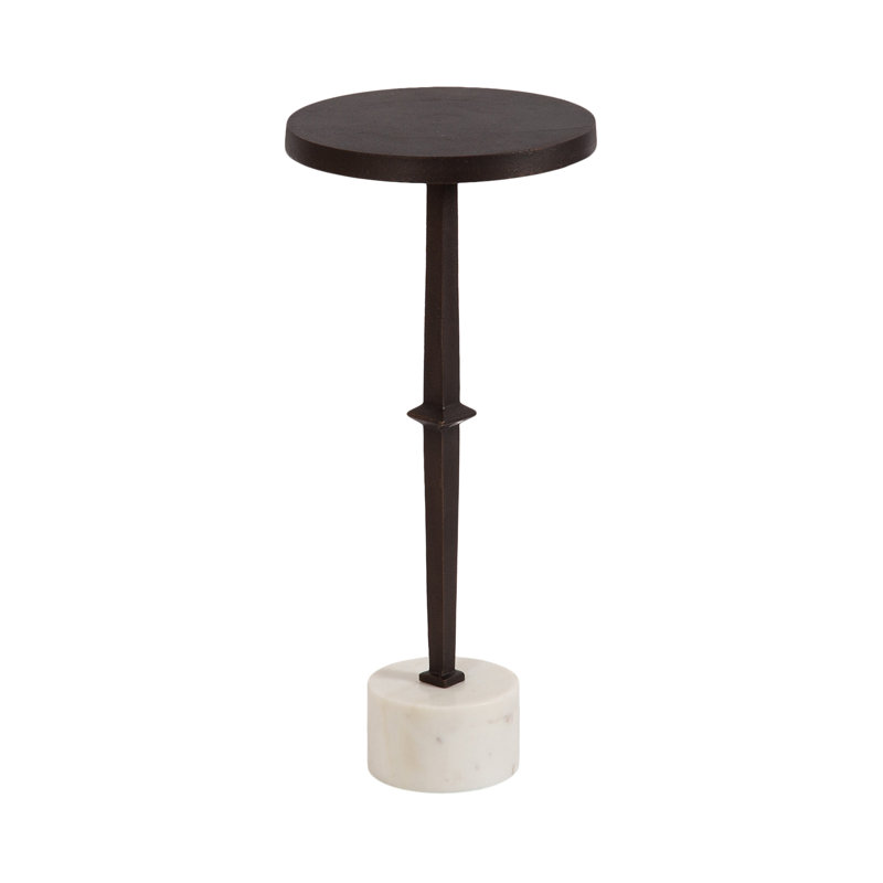 Round Marble Drink Table