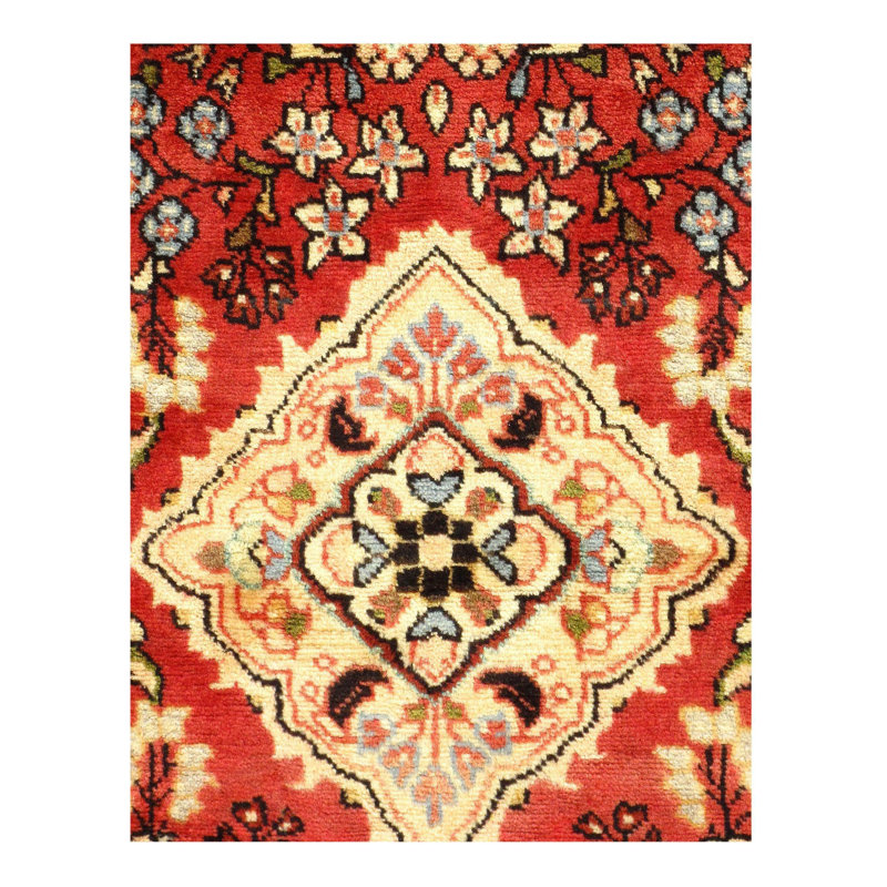 Miku Oriental Area Rug in Red