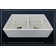 Luxury 33" L x 20" W Double Basin Undermount Kitchen Sink with Basket Strainer