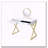 Coleen White & Gold Finish Vanity Desk with Mirror and Jewelry Tray