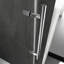 Porte de douche rectangulaire sans cadre coulissante 60 po x H 66 po avec verre trempé de 10 mm-61927970