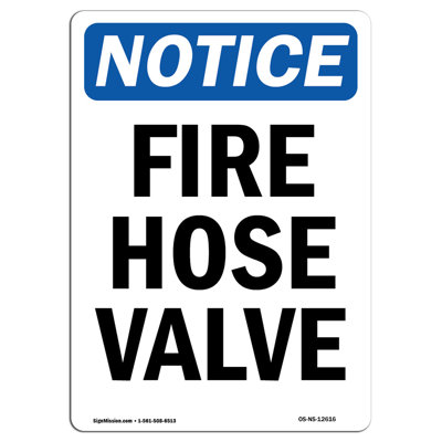 Fire Hose Valve Sign
