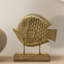 Sculpture en bois fabriquée à la main Lucky Fish avec base en acacia fabriquée à la main pour le bureau, les décorations de Noël et les cadeaux de la fête des Mères - Cadeau pour maman