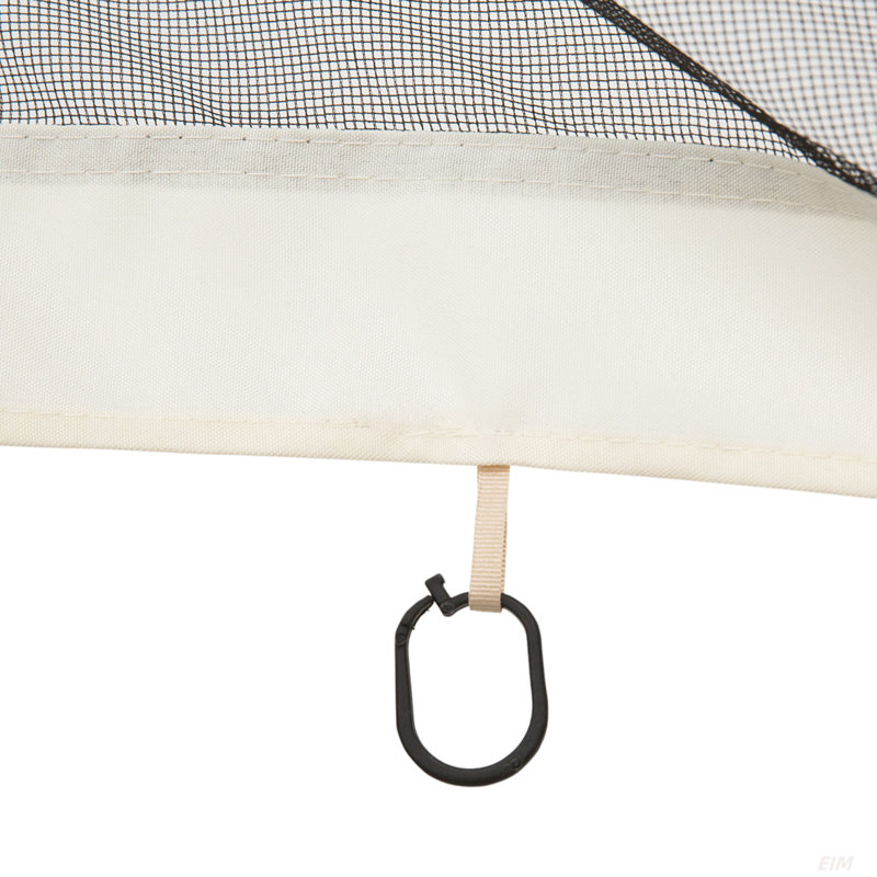 Filet de remplacement en treillis de 13 pi x 13 pi pour abris de jardin et tentes à auvent avec fermetures à glissière (paroi latérale seulement)