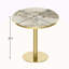 Table bistro ronde de 31,5 pouces avec plateau en faux marbre et plateau en métal robuste, facile à assembler, diamètre de la structure en métal robuste-1251521118