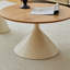 TABLE RONDE BLANC + BOIS