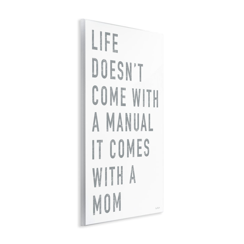 Life Wall Is Mom, plaque murale, design par Elizabeth Tyndall, H 19 po x l 13 po