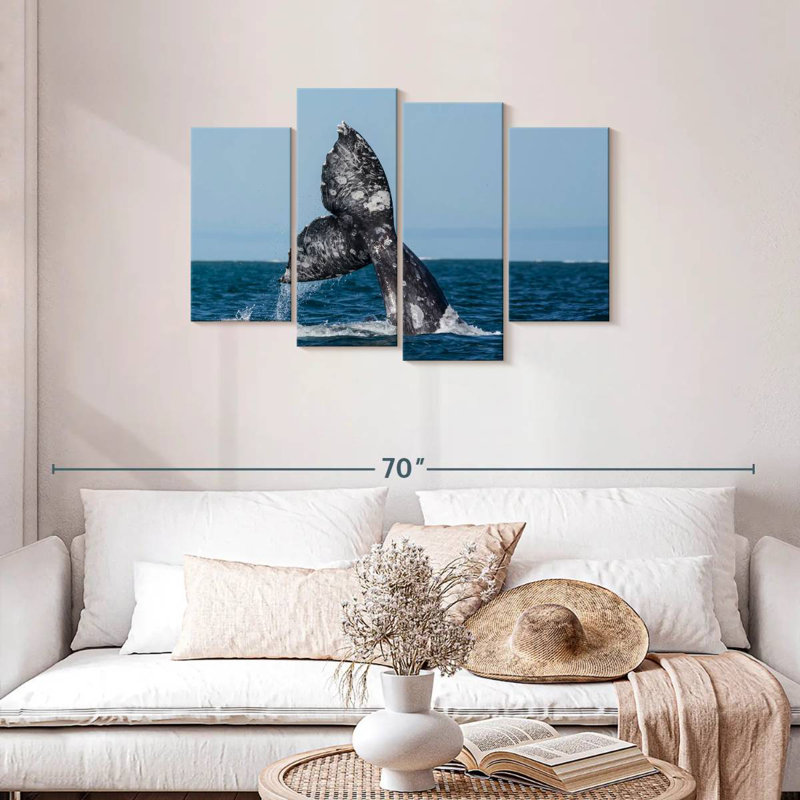 Brampt Gray Whale Tail, 27" H x 43" W
