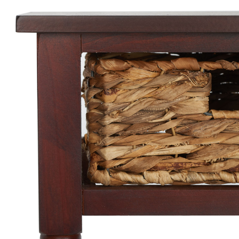 Console en bois massif 44,5 po Painswick, Cerise foncée