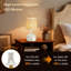 Lampe de table sans fil Boho beige, abat-jour en osier festonné, batterie rechargeable 5200 mAh, à 3 voies à intensité variable, DEL intégrée intégrée de 320 lumens maximum, pour le salon de chevet