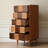 Modern Walnut Solid Wood Accent Cabinet