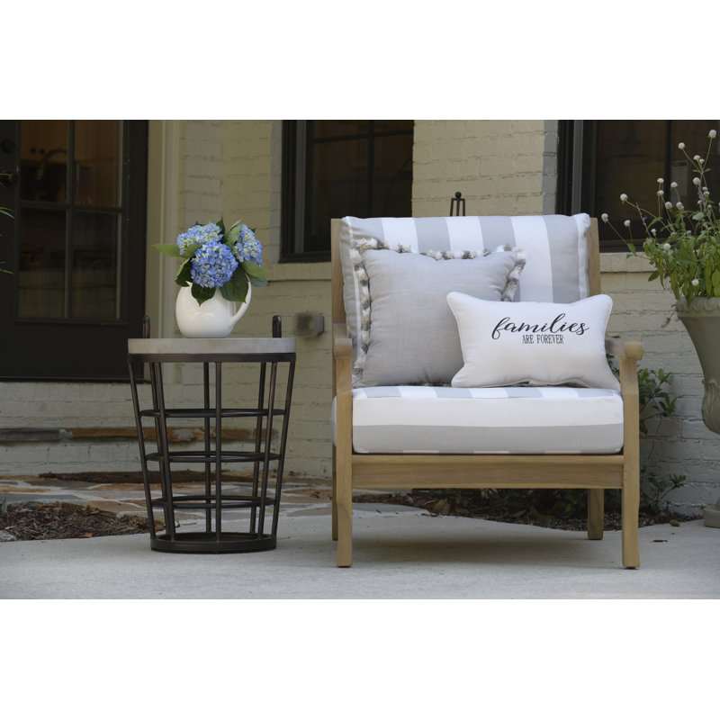 West Haven - Aluminum Side Table w/ Removable Polished Concrete Top