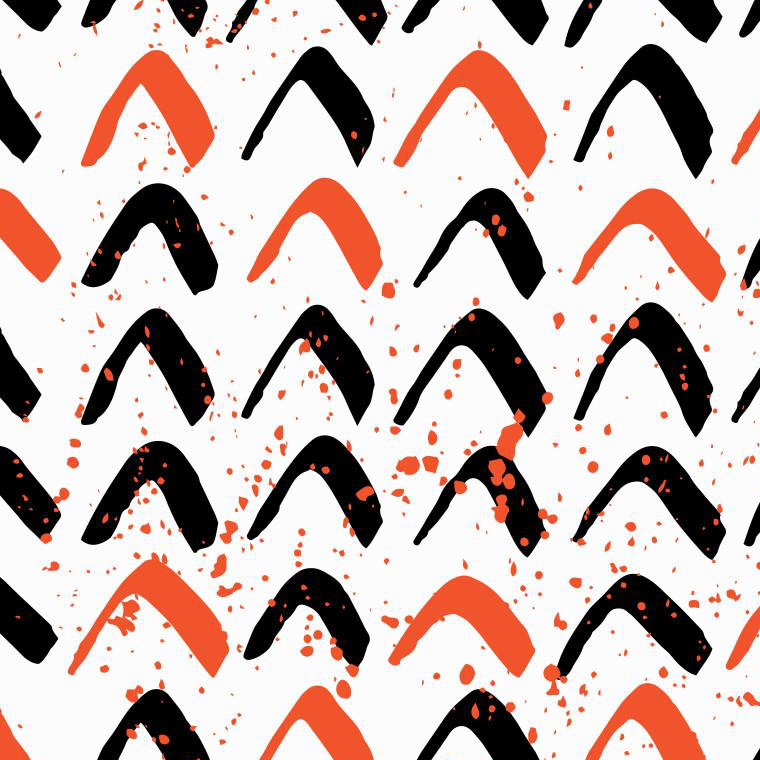 Roof Tops Chevron Vinyl Wallpaper Roll by Jamie Graney, Flame