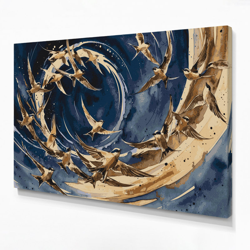 «Birds Common Swift Grey», art mural sur toile