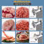Hachoir à viande électrique robuste - hachoir et saucisse en acier inoxydable 800W