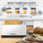 Stainless Steel 4-Slice Toaster With Extra Wide Long Slots For Bagels & Thick Bread, Includes Warming Rack And Defrost/Reheat Functions-120887344