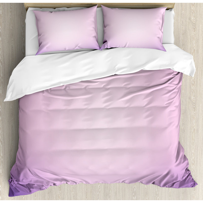 Modern & Contemporary Paisley Duvet Cover, King, Light Pink/Lilac