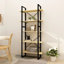 Hars 175cm H Metal Etagere Bookcase-951100231-951100284