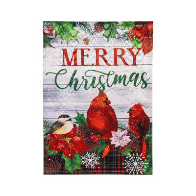 Moire de Noël avec oiseaux colorés