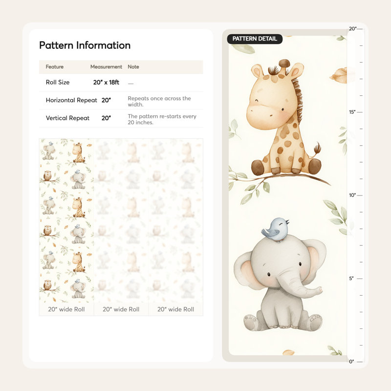 Papier peint animaux ludiques
